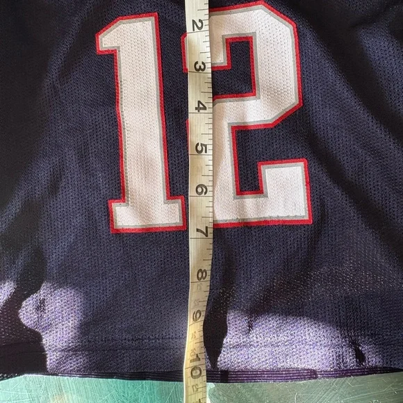 NFL Kids Navy and Red Patriots Jersey - Picture 5 of 5